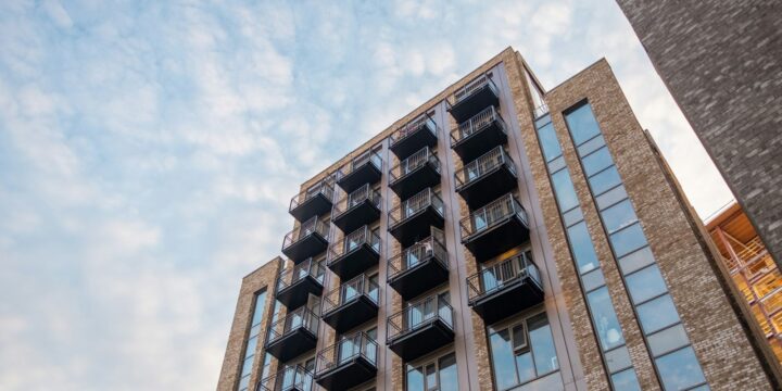 High-rise apartment building in Liverpool city centre, a reminder of fire safety duties for residential blocks